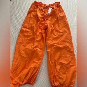 Urban Outfitters Balloon Cargo Pants- Orange XL burning man 🔥 ravers ! Lets Go